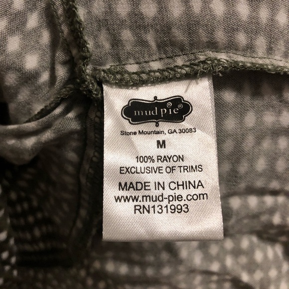 Green and white medium mud pie dress - Picture 6 of 6